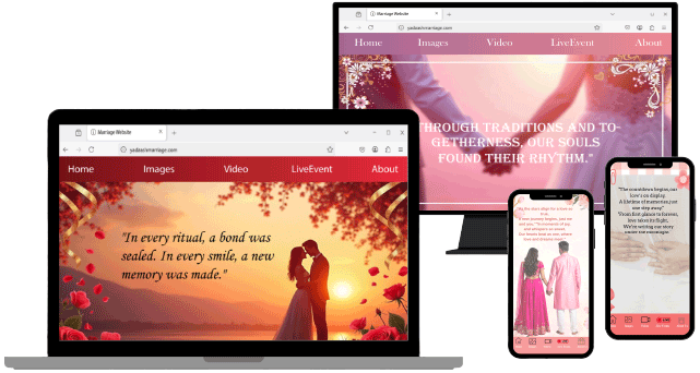 Digital wedding experience